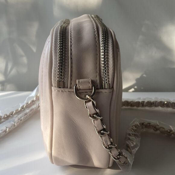 Mark And Graham The Quilted Crossbody Pink Leather Monogram LSH Bag Purse READ! - Picture 10 of 16